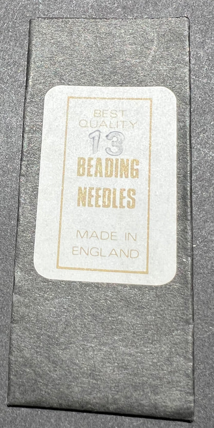 Vintage Packet of 25 Beading  Needles - size 10 or 13