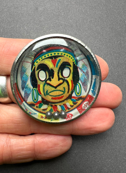 1950s Tin Dexterity Puzzle  Made in JAPAN