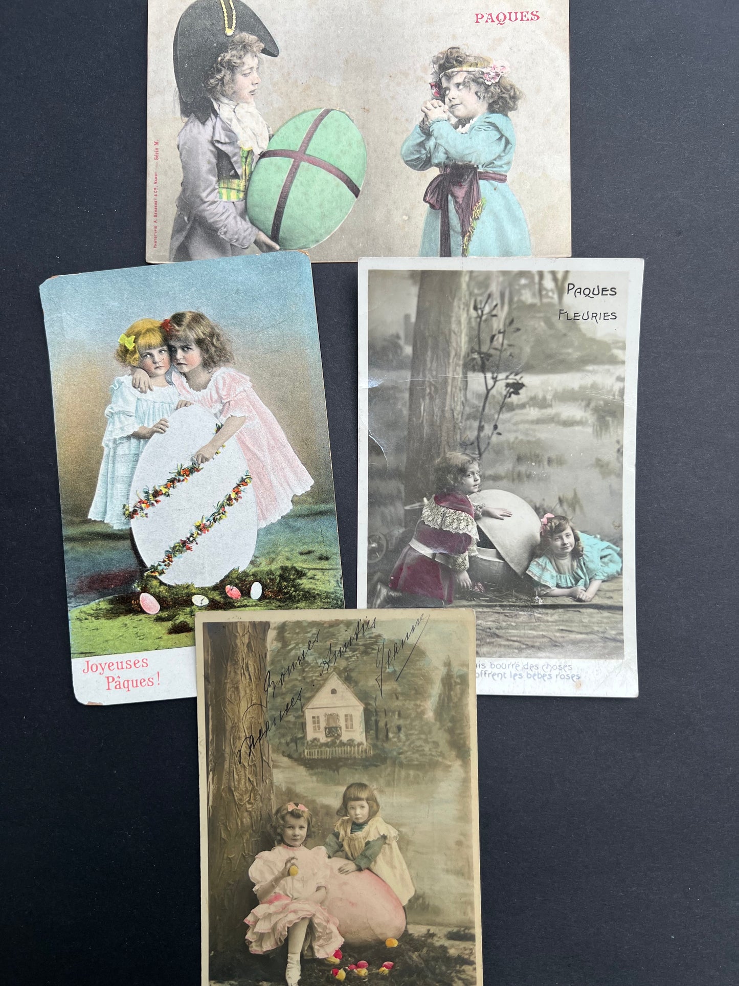 What Big Eggs We've Got...9 Early C20th French Easter Cards 1905-1912