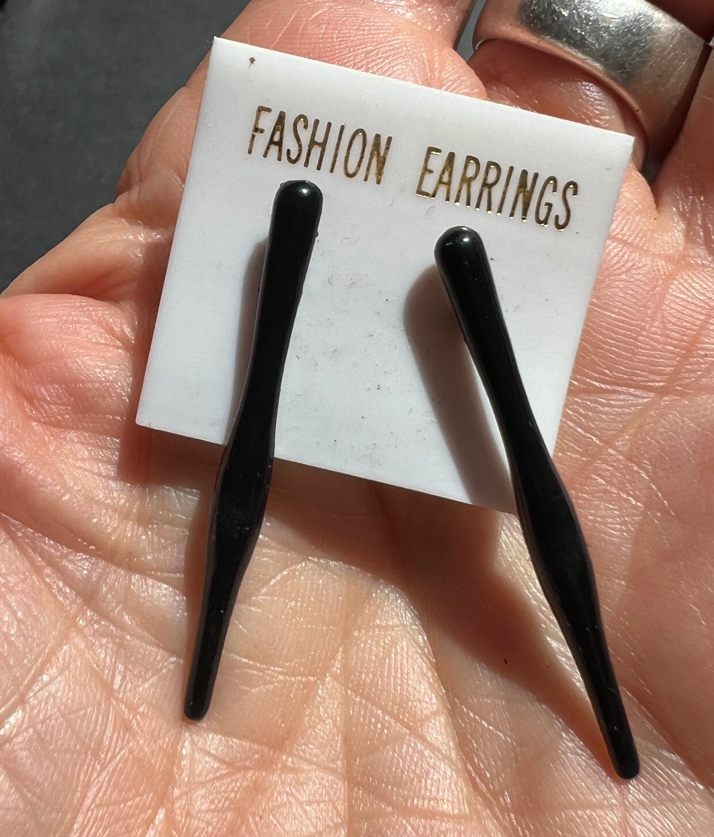 1980s Powder Coated Understated Earrings