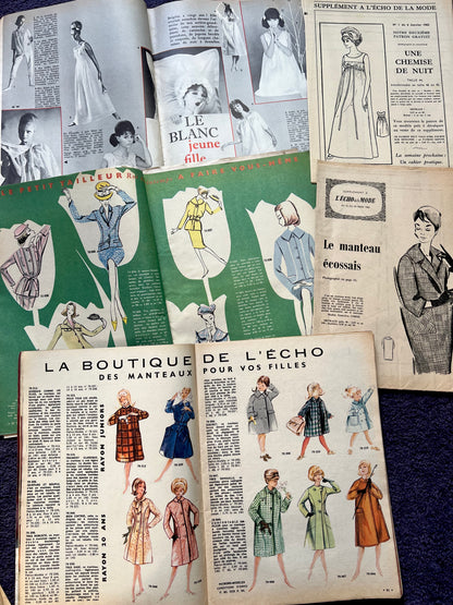 3 Copies of 1960s French L'Echo de la Mode