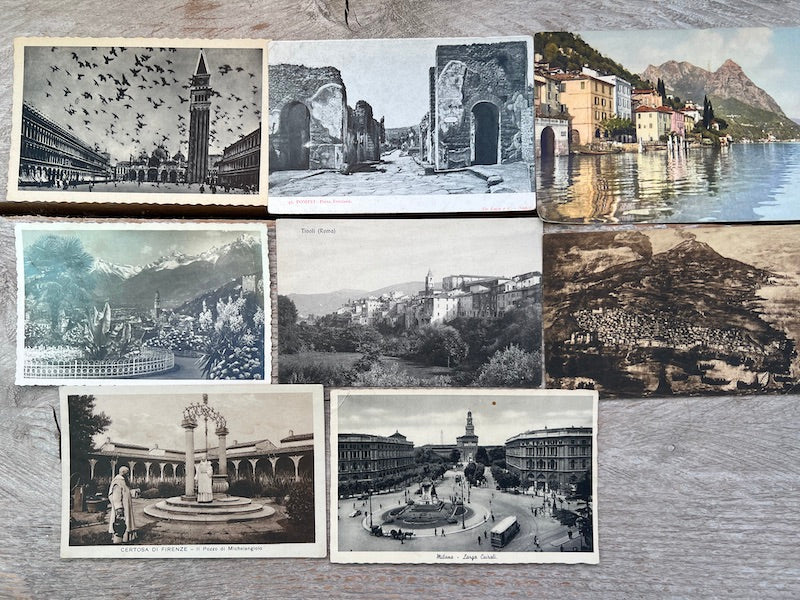 8 Old Postcards from Italy