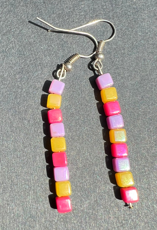 Candy Coloured 1980s Earrings