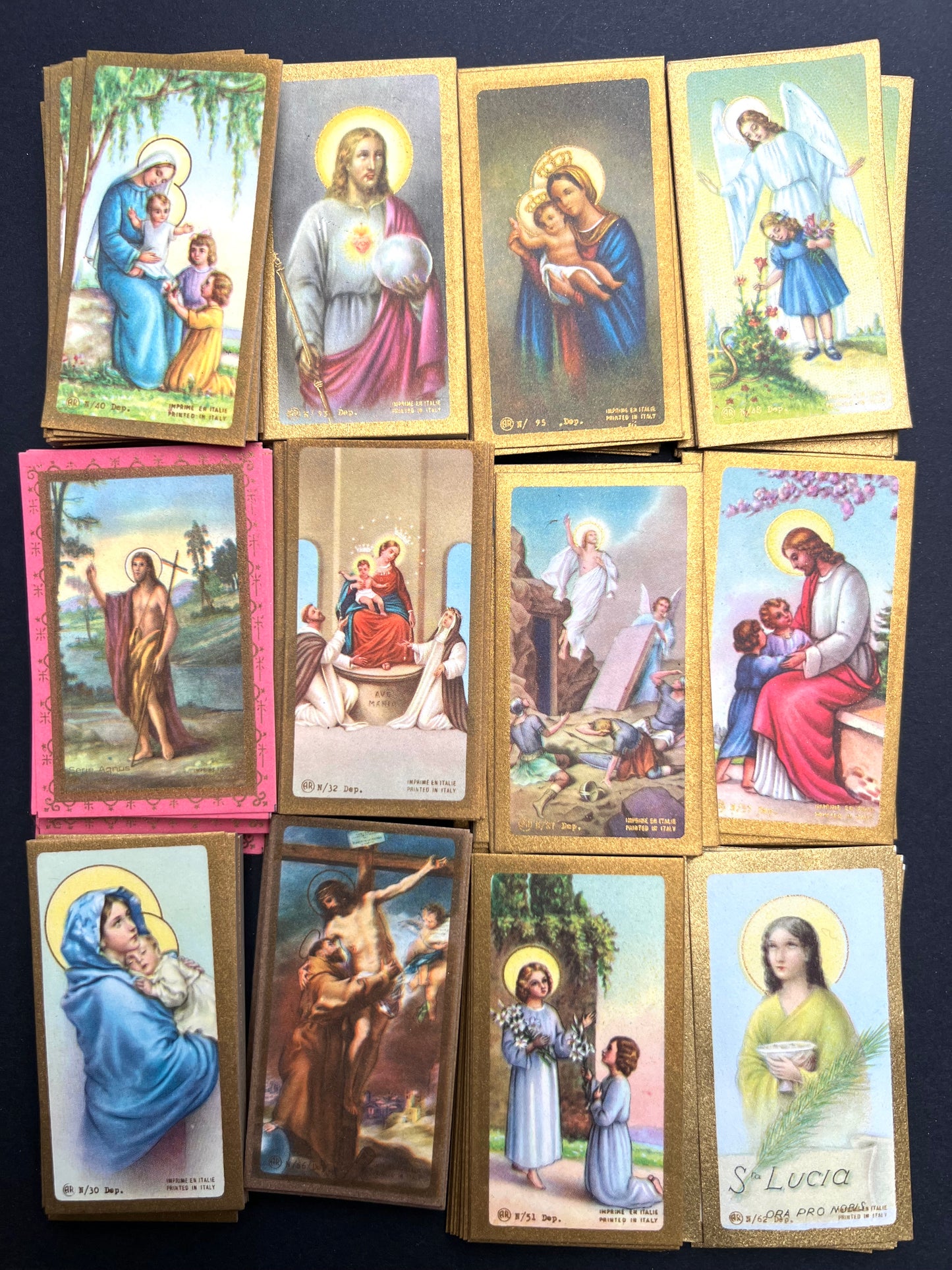 100 Mixed Vintage Holy Cards