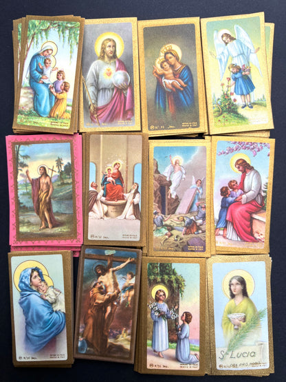 100 Mixed Vintage Holy Cards