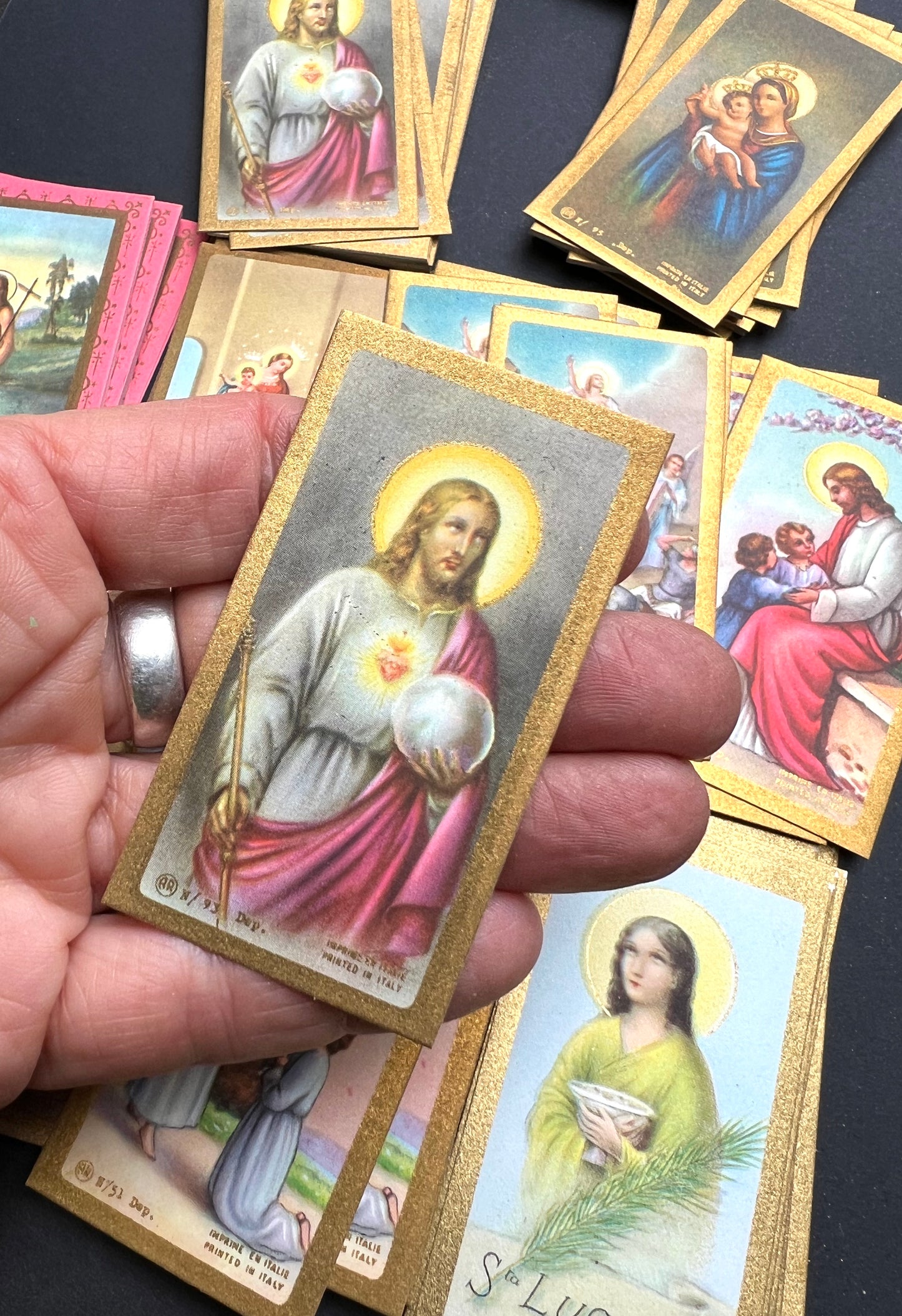 100 Mixed Vintage Holy Cards
