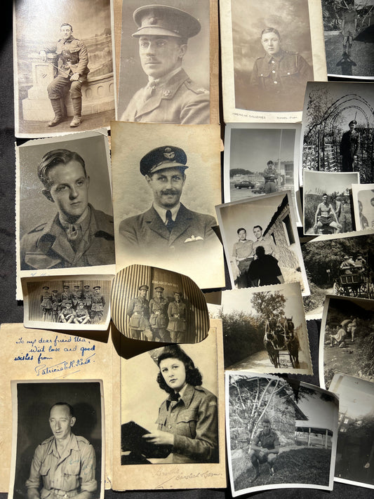 20 Photos of 1st + 2nd WW  Military Personnel (F25)