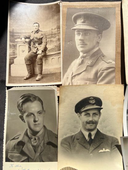 20 Photos of 1st + 2nd WW  Military Personnel (F25)