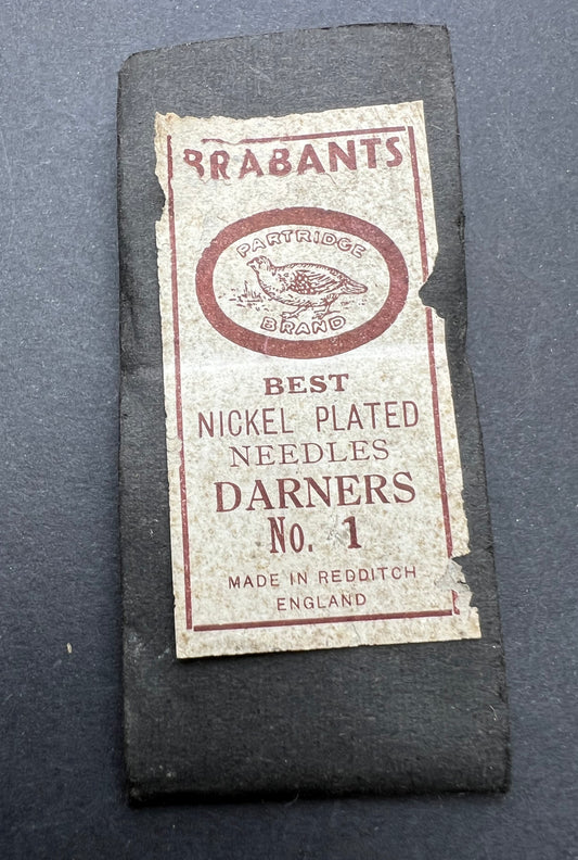 Packet of Vintage 6cm Nickel Plated Darners - some rusty.