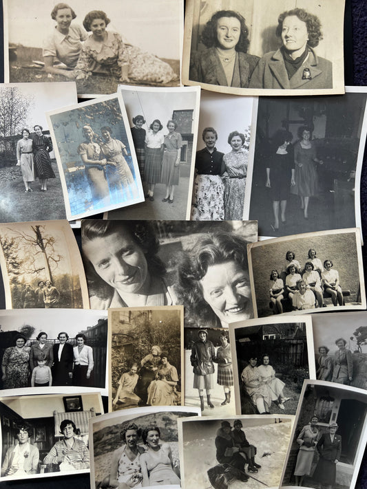 19 Photos 1920s-50s of Friends and Sisters (F28)