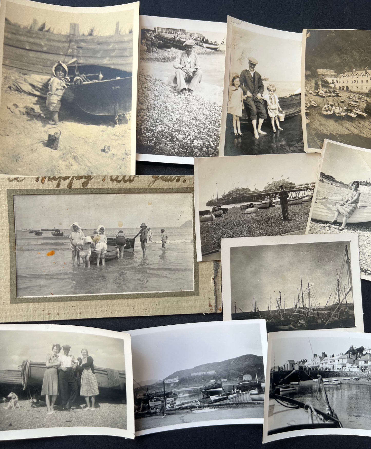 11 Old Photos of People and Boats on Beaches (F38)