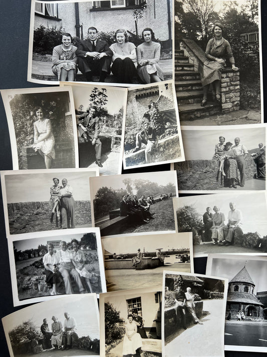 15 Old Photos of People Sitting on Walls 1920s - 50s (F1)