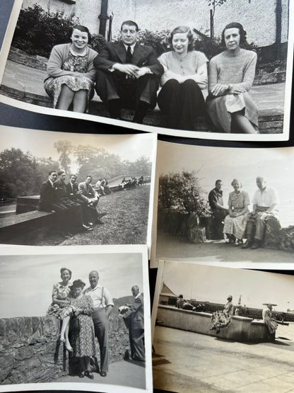 15 Old Photos of People Sitting on Walls 1920s - 50s (F1)