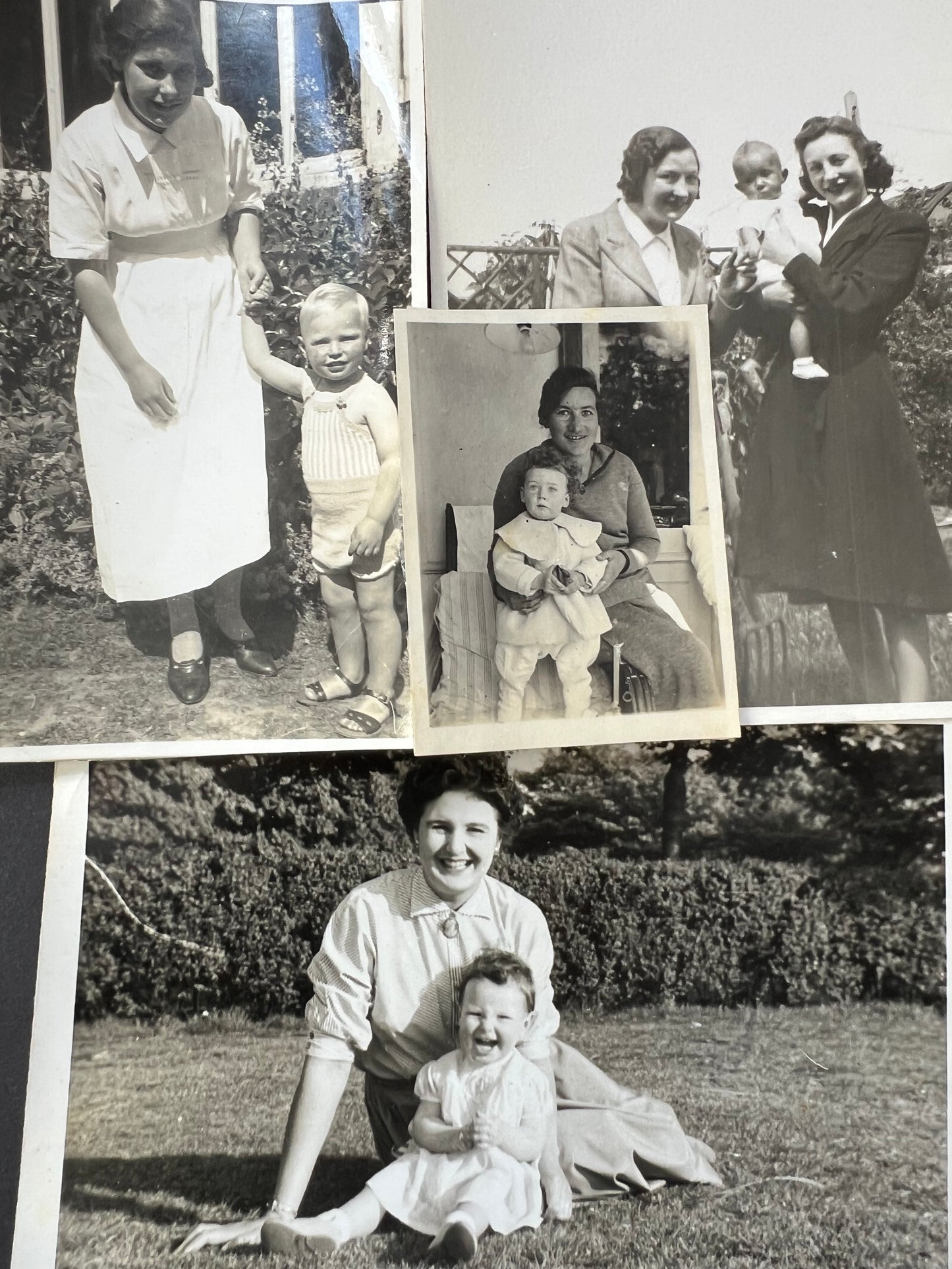 19 Old Photos 1920s - 50s  of Mothers and Babies (F41)