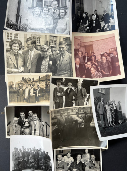 11 Old Photos 1920s - 70s  of Groups of Friends (F42)