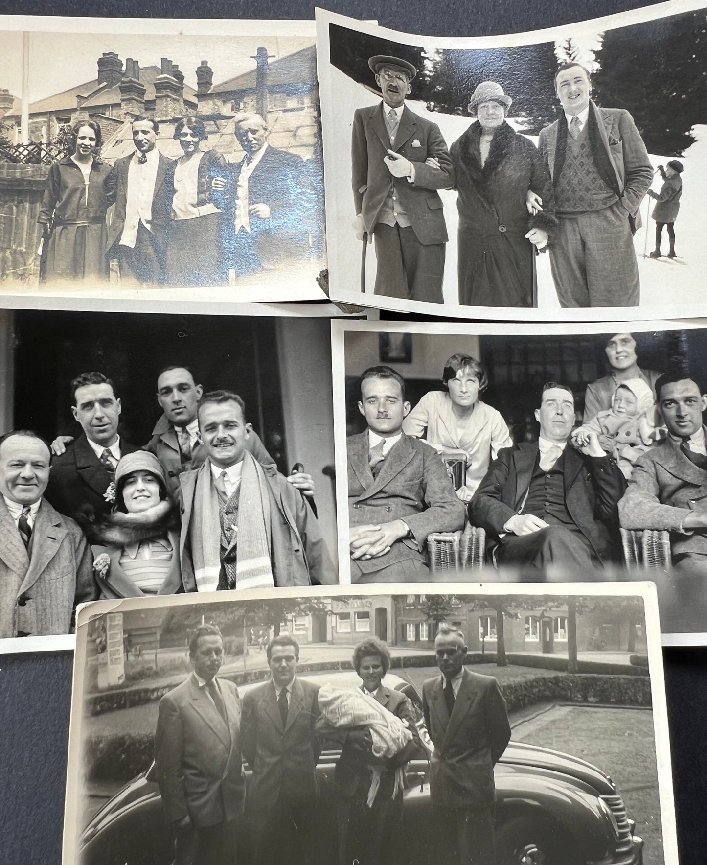 11 Old Photos 1920s - 70s  of Groups of Friends (F42)