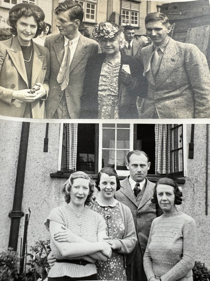11 Old Photos 1920s - 70s  of Groups of Friends (F42)