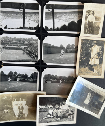 11 Old Photos 1920s -60s of Tennis Players (F55)