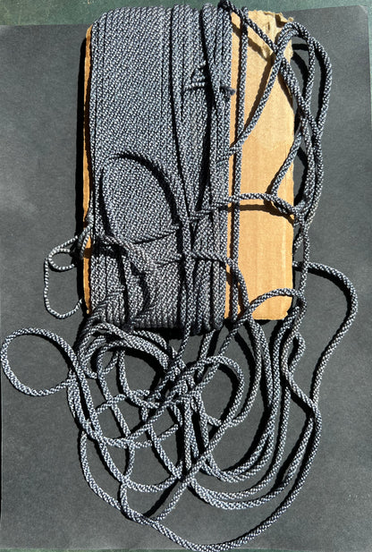 Part Card of Vintage Shimmery Grey Cord - 3mm wide.