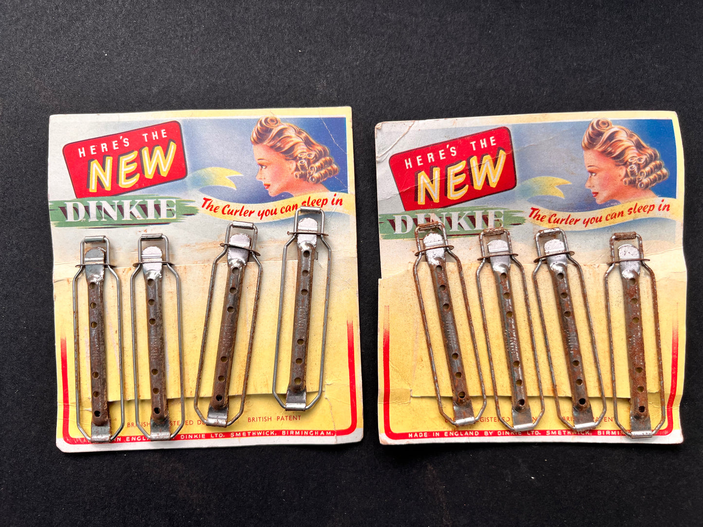 1940s Dinkie Curlers (Rusty !)