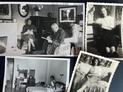 12 Old Photos 1900s - 70s  of Interiors (F44)