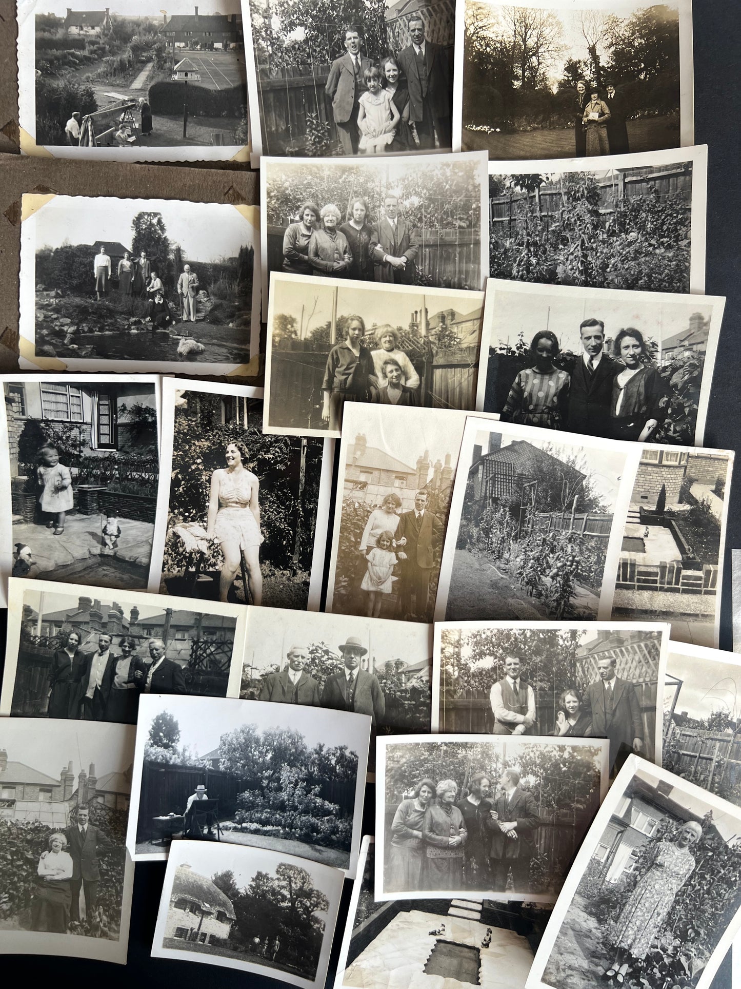 23 Old Photos 1920s -50s of People and their Gardens (F51)