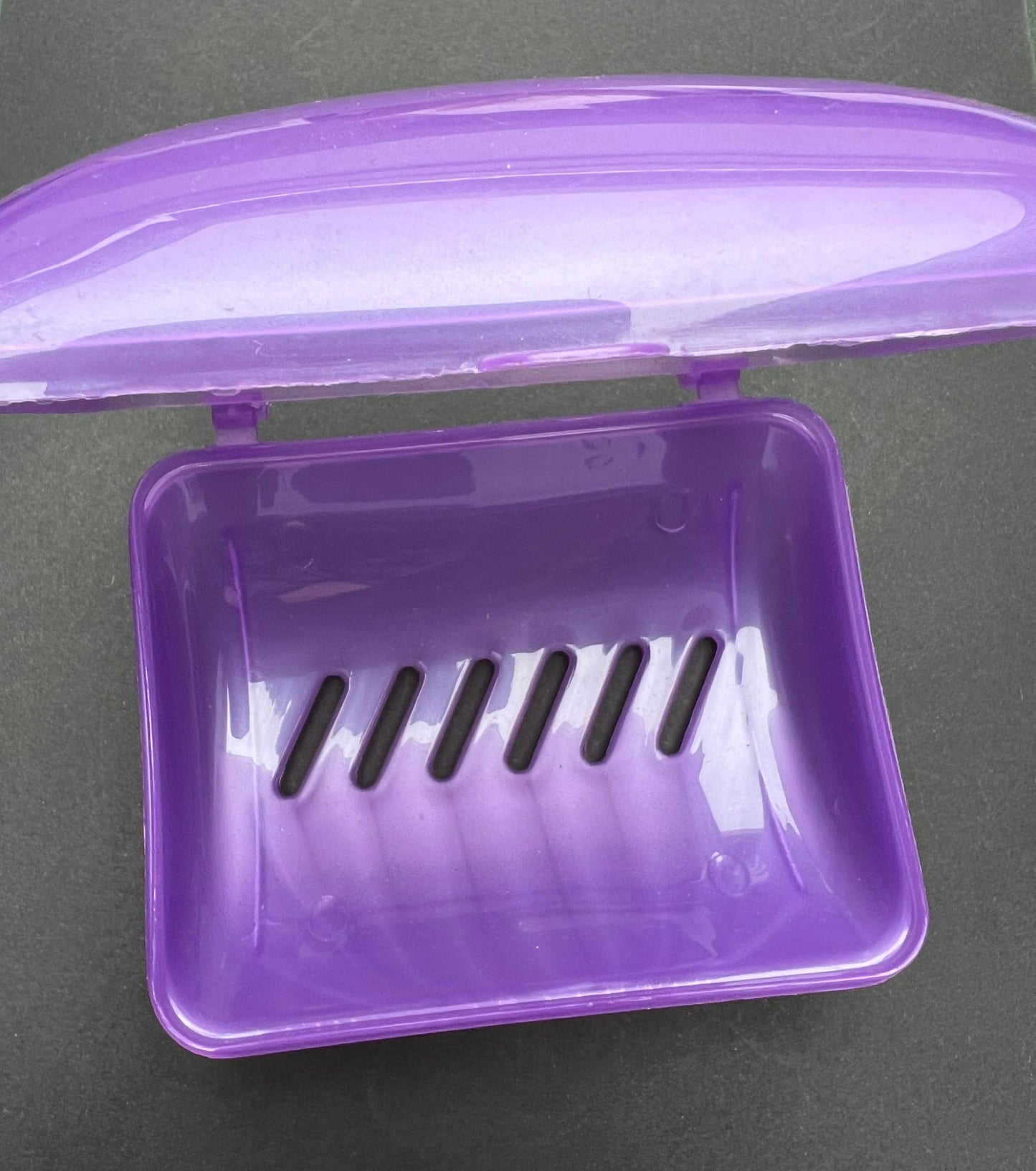 Bright 1970s Lidded Soap Dish