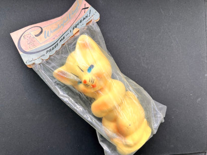 British Made 1950s Combex Creation Squeaky Toy Cat.