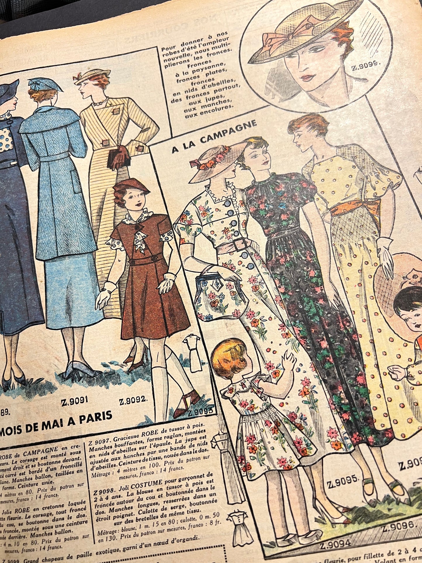 Exceptionally Pretty 1930s Dresses in 12th May 1935 French Fashion Paper Le Petit Echo de la Mode