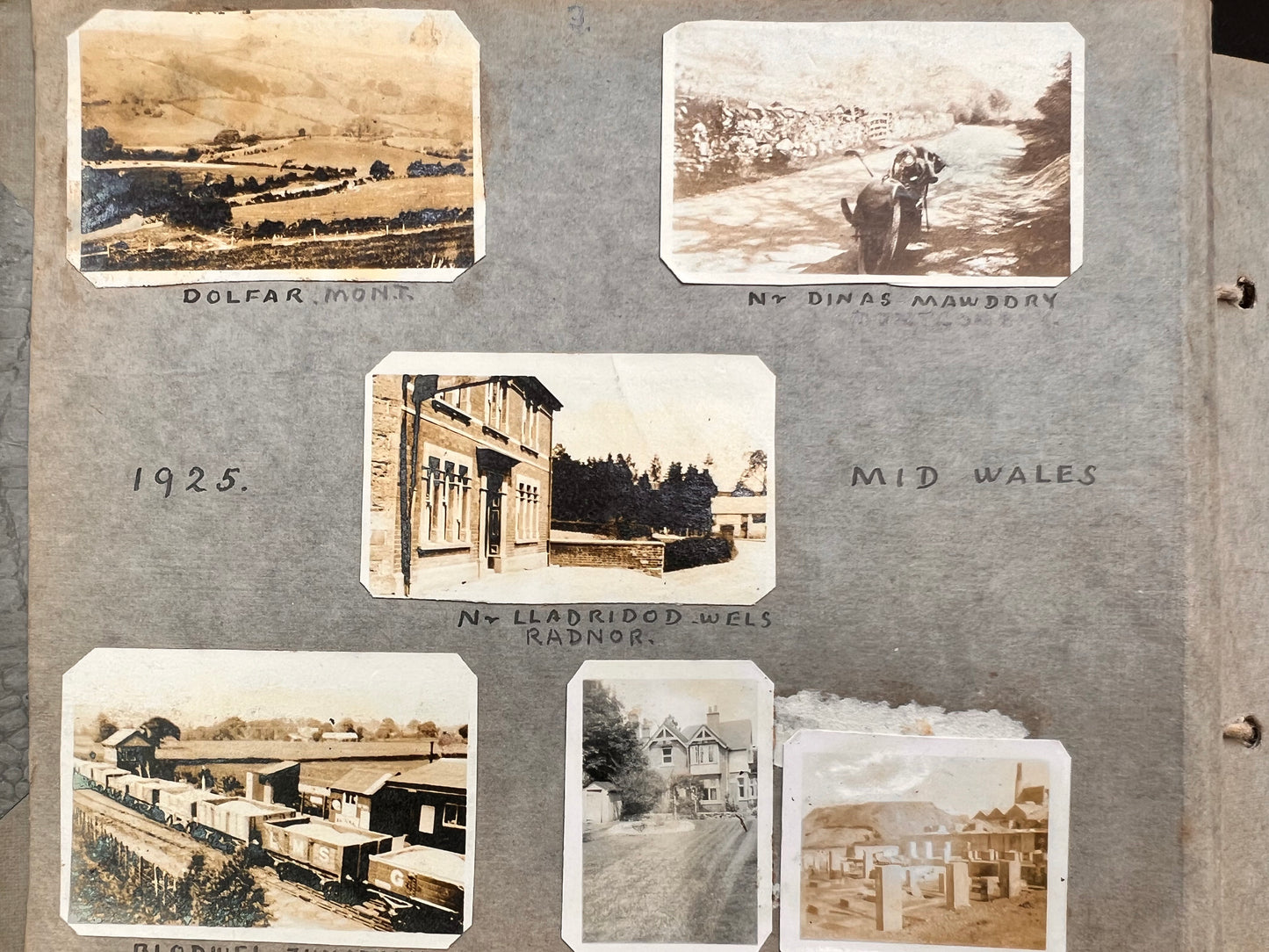 1920s Photograph Album with Lots of Photos of Trains, Cars, Boats