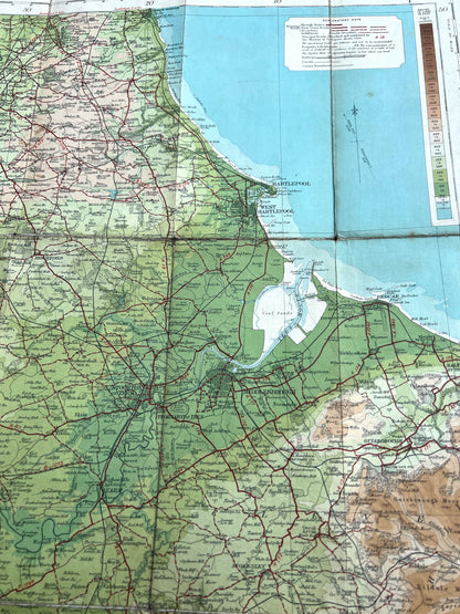 Bartholomew's New Reduced Survey. Sheet 4. Durham. Scale 2 Miles to an Inch.
