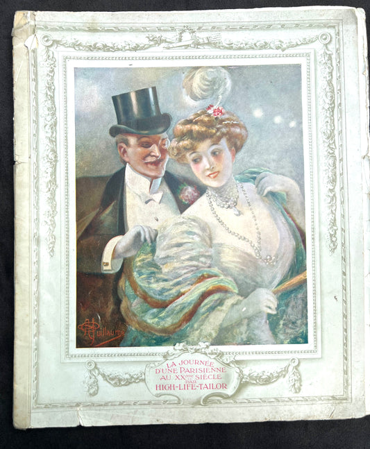 Gorgeous Illustrations by A. Guillaume in 1905 French HIGH-LIFE Tailor Magazine.