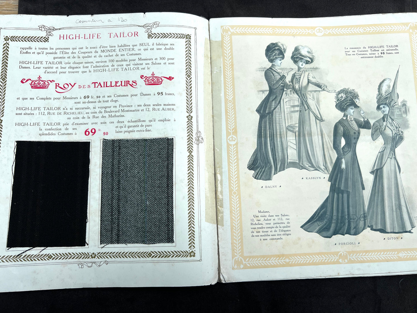 Gorgeous Illustrations in Early C20th French HIGH-LIFE Tailor Magazine