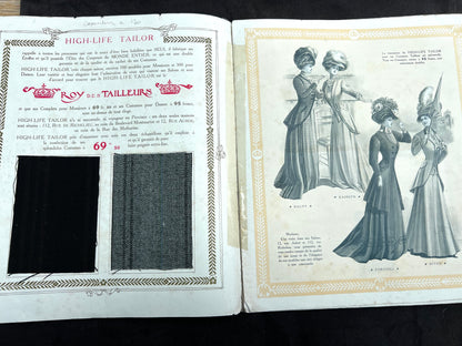 Gorgeous Illustrations in Early C20th French HIGH-LIFE Tailor Magazine