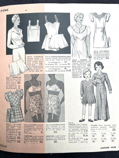 Jan/Feb 1939 French Catalogue for NOUVELLES GALERIES in Chatearoux