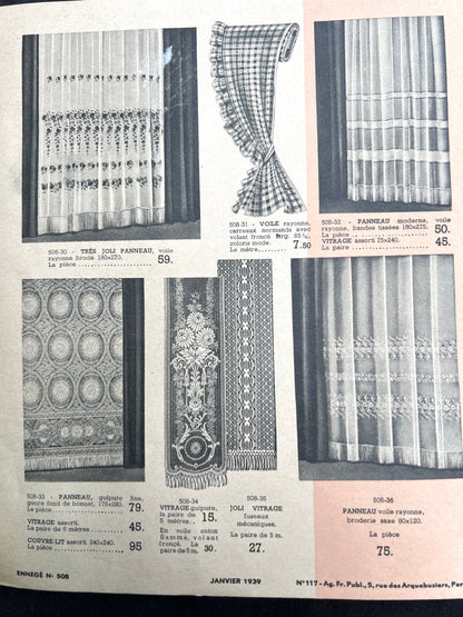 Jan/Feb 1939 French Catalogue for NOUVELLES GALERIES in Chatearoux