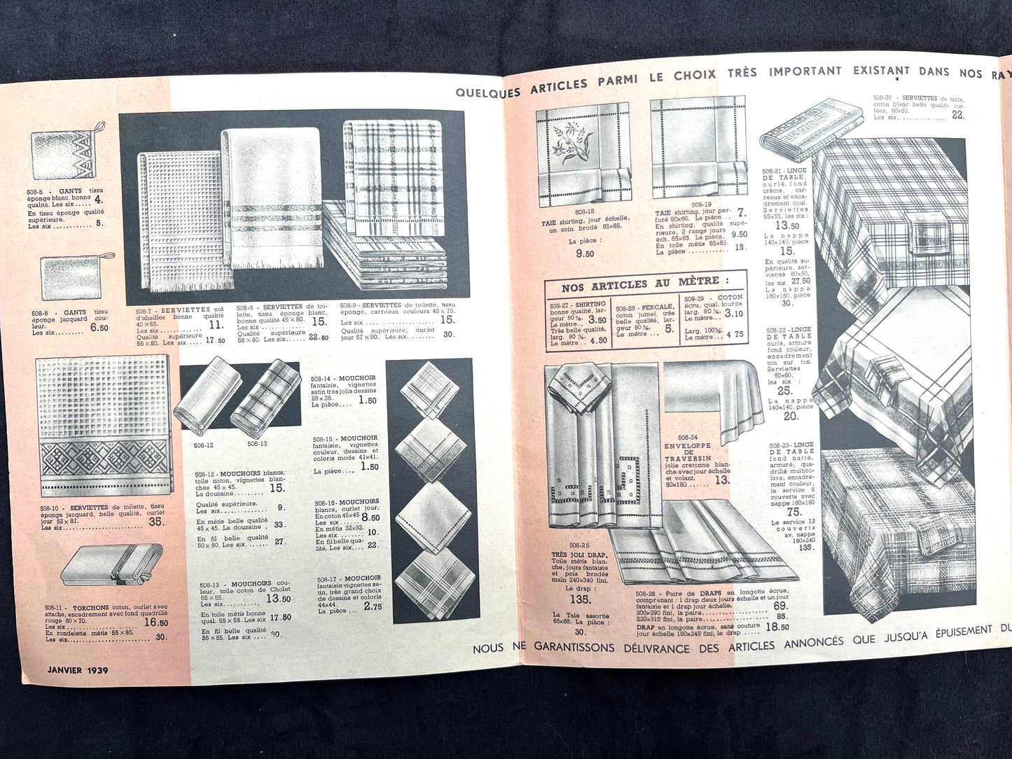Jan/Feb 1939 French Catalogue for NOUVELLES GALERIES in Chatearoux