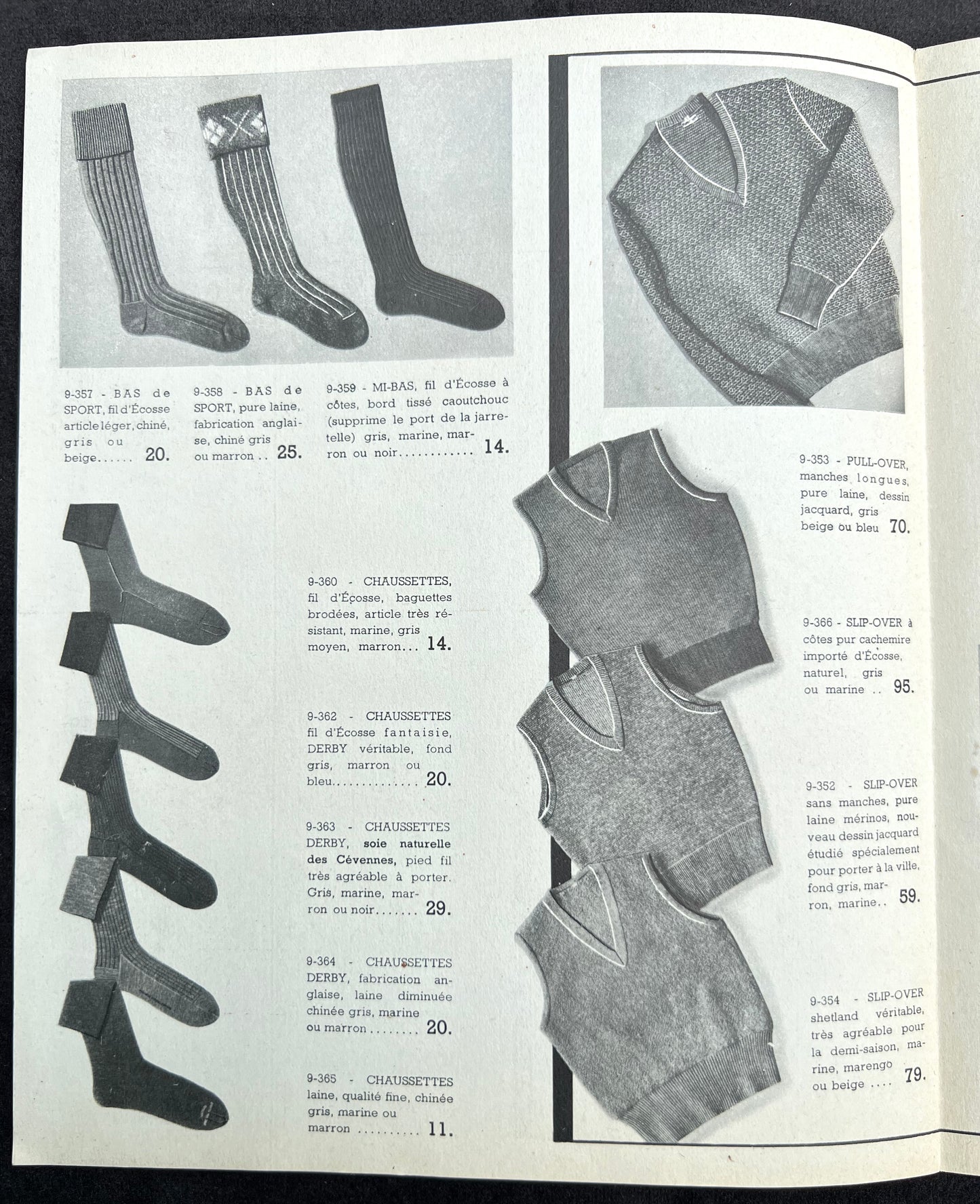 Feb. 1935 French MADELIOS Menswear and Accessories Catalogue
