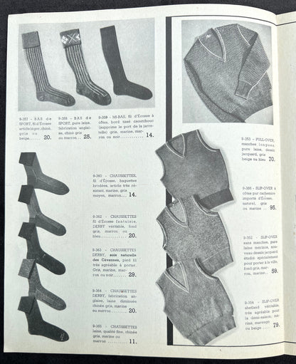 Feb. 1935 French MADELIOS Menswear and Accessories Catalogue