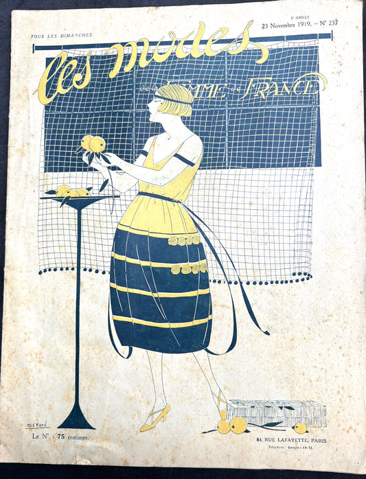 23rd November 1919 French Womens Paper La Mode de la Femme de France
