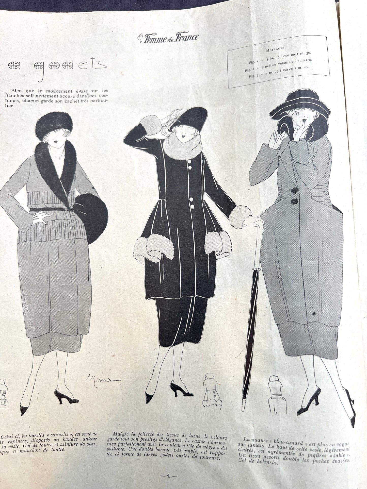 23rd November 1919 French Womens Paper La Mode de la Femme de France