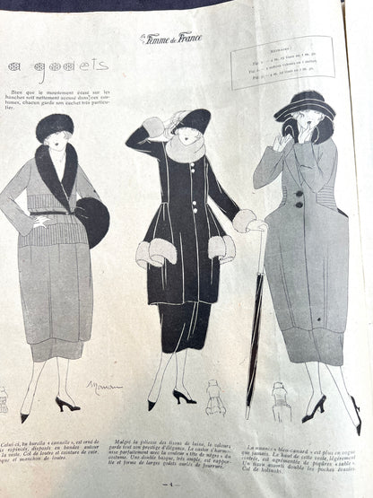 23rd November 1919 French Womens Paper La Mode de la Femme de France