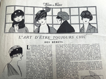 23rd November 1919 French Womens Paper La Mode de la Femme de France