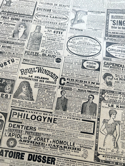 At The Beach in 1895 - French Fashion Paper Le Petit Echo de la Mode