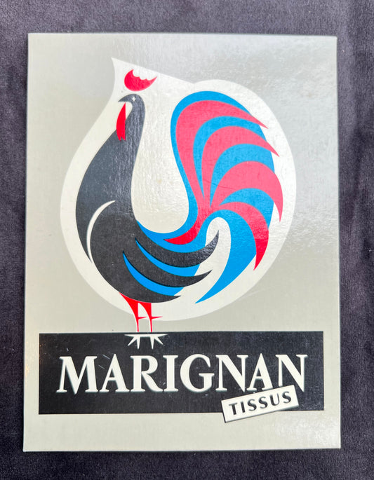 French 1950s Point of Display Promotion Board for MARIGNAN TISSUS (Fabrics)