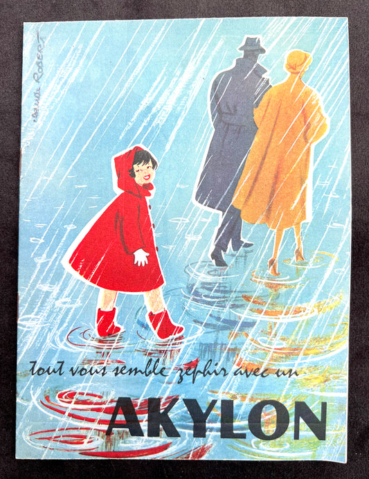 French 1960s AKYLON Raincoat Catalogue