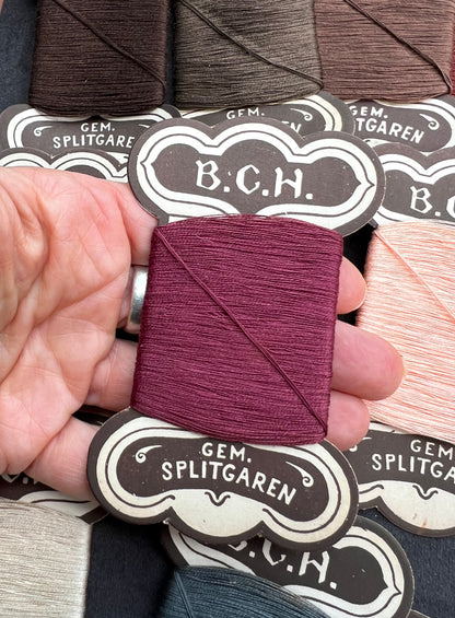 10 Cards of 10 Different Colours of Vintage German Darning Thread