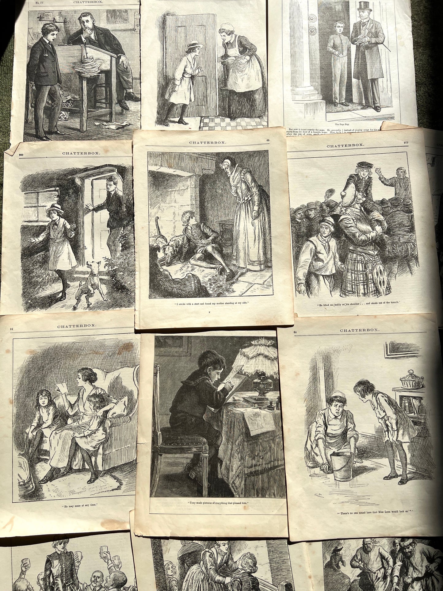 12 Early 1920s Illustrations of Children for Crafting purposes !