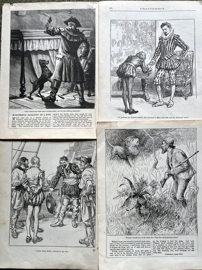 47 Early C20th Illustrations of ADVENTURE from CHATTERBOX for Crafting Purposes