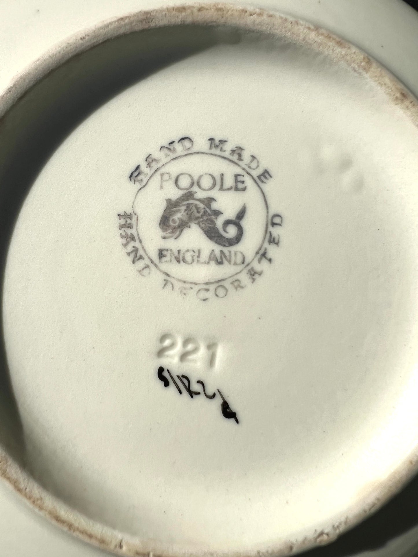 3 Pieces of 1950s - 70s Hand Painted Poole Pottery